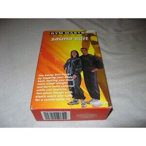 Gym Master Fitness Sauna Suit Top and Bottom GM91030 Excercise NEW NIB
